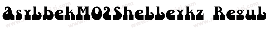 AsylbekM02Shelleykz Regular字体转换
